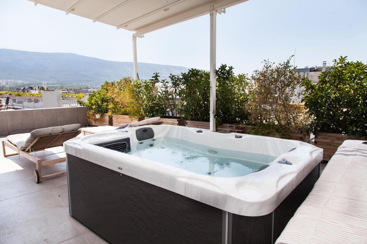 Апартаменти Gorgeous Penthouse With Private Jacuzzi And Amazing View! Афіни Екстер'єр фото